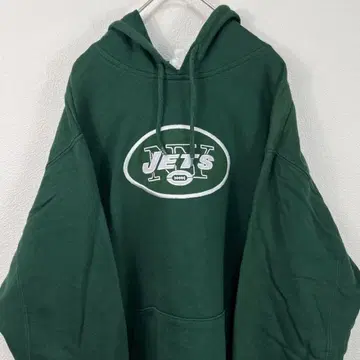 USA 구제 의류 NFL jets 후드티 그린