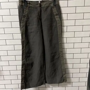 EMPORIO ARMANI 다크 그레이 가우초 팬츠