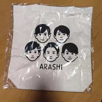 ARASHI 전시회 멤버 얼굴 디자인 토트백