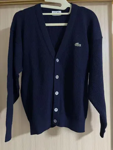 Lacoste 네이비 가디건