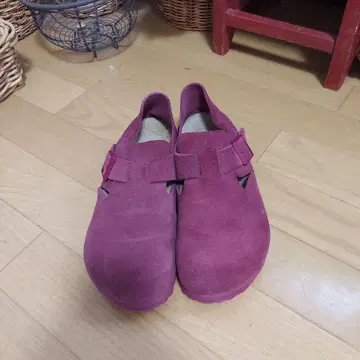 버켄스탁 퍼플 샌들 38