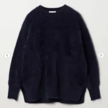united arrows 폭스 캐시미어 크루넥 니트