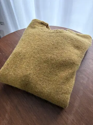 APC 니트 머스타드 M