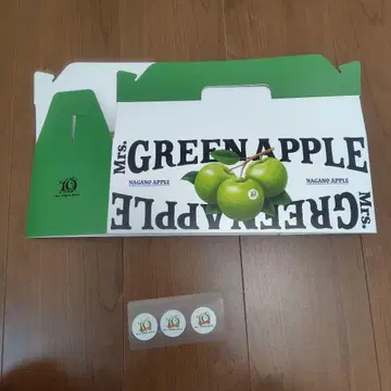 미세스 Mrs. GREEN APPLE 콜라보 파란 사과 박스 나가노현산