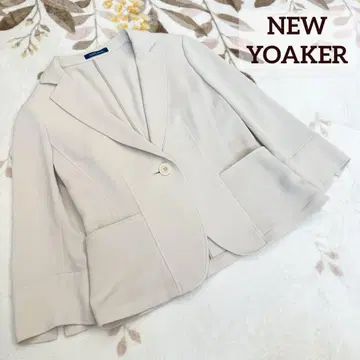 새상품급 NEWYOAKER 테일러드 자켓 베이지 7 S 뉴요커