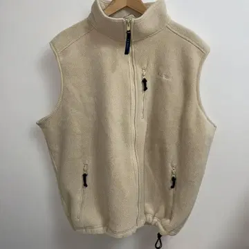 LLBEAN 플리스 베스트 아이보리 USA제