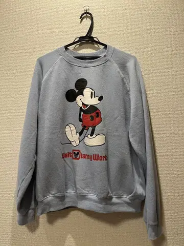 미키마우스 화이트 발 맨투맨 월트 디즈니월드 새상품급 정품