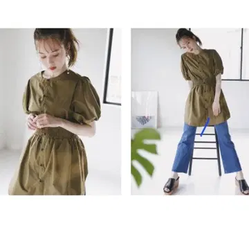 컨디션 최상 VIS 벌룬 블라우스