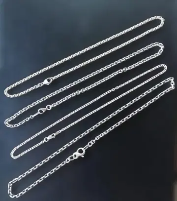 실버 925 목걸이 체인 세트 4개