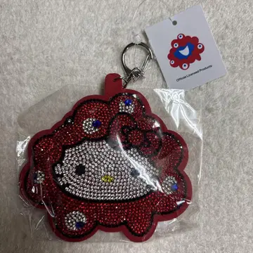 미사용 새상품 오사카 만박 미야쿠미야쿠 키티 키링 반짝반짝 산리오