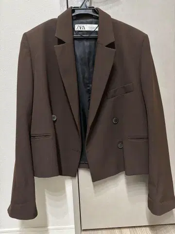 ZARA 브라운 더블 자켓
