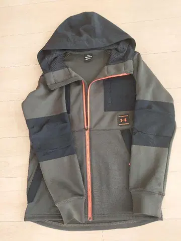 UNDER ARMOUR 풀 집업 후드티 올리브 그린/SM