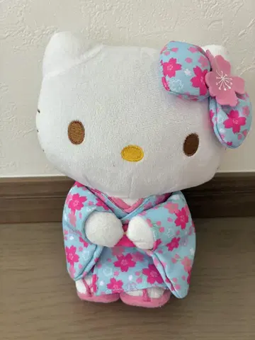 헬로키티 기모노 봉제 인형 약 20cm