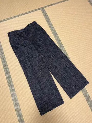 ZARA 다크 그레이 와이드 팬츠