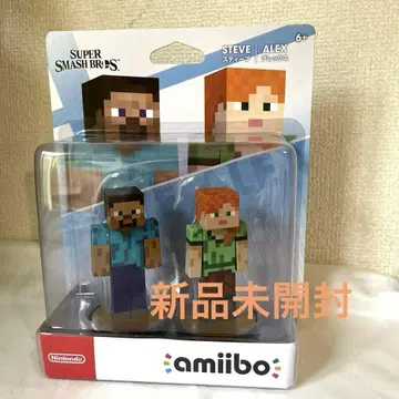 [ 새상품 ] amiibo 스티브/알렉스 세트 (마인크래프트)