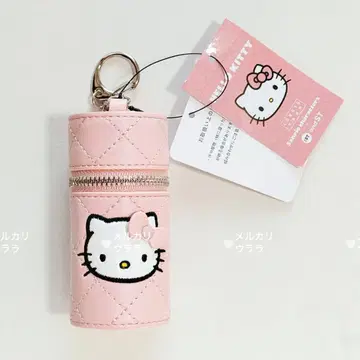 LOWRYSFARM 헬로키티 me 퀼팅 립 파우치 키 참