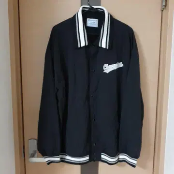 Champion X-LARGE 블랙 나일론 자켓 XL