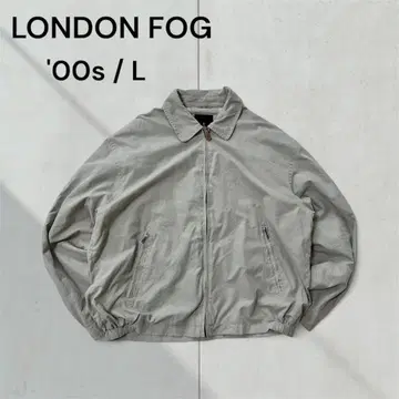 LONDON FOG 나일론 자켓 L 00s 그레이 베이지 레어