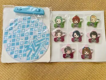 아이돌 마스터 sideM 카페 파레&쥬피터 캔뱃지 세트+방수 파우치