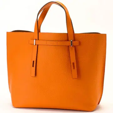 FURLA MEN GIOVE 오렌지 가죽 토트백
