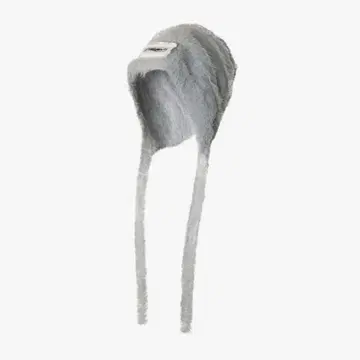 theredthread S fuzzy knit beanie gray