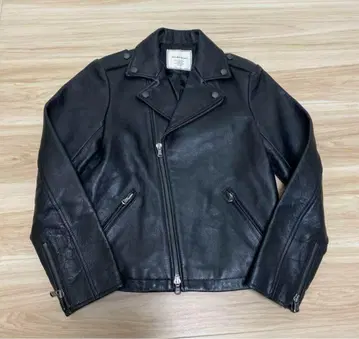 새상품급 Freak's Store 소가죽 가죽 라이더 자켓 블랙