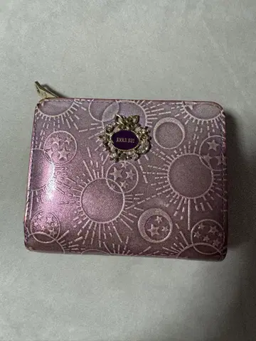 ANNA SUI 이단 접이식 지갑 퍼플