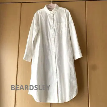 BEARDSLEY 화이트 셔츠 원피스 긴팔