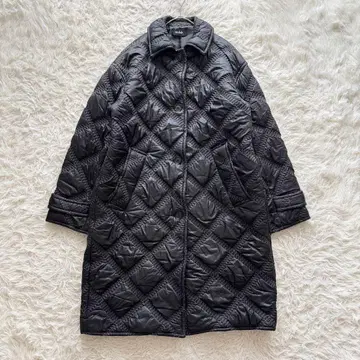 soduk 2023FW padded coat 퀼팅 롱 충전솜 블랙