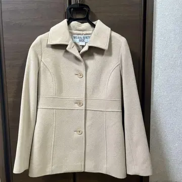 NATURAL BEAUTY BASIC 베이지 울 코트 S