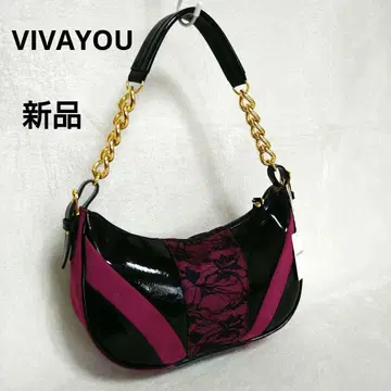 [ 새상품 ] VIVAYOU 숄더백 에나멜 레이스 금 레어