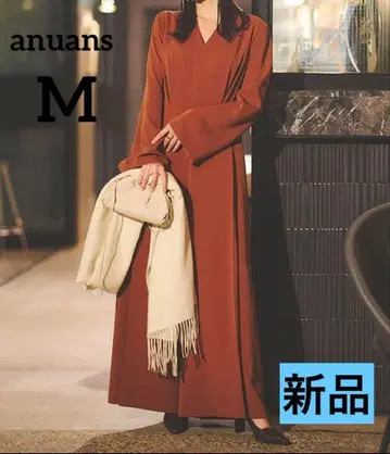 [ 새상품 ] 아뉴앙스 와이드 턱 올인원 브라운 M
