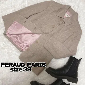 FERAUD PARIS 핑크 안감 자켓 성숙 큐트 가을/겨울