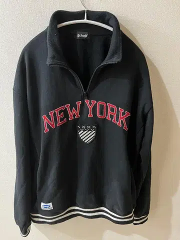 Schott NEW YORK 블랙 맨투맨 L 사이즈