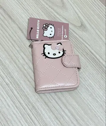 로리즈팜 헬로키티 퀼팅 지갑 핑크