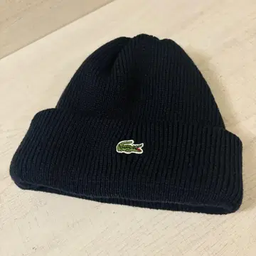 [ LACOSTE ] 블랙 니트 모자