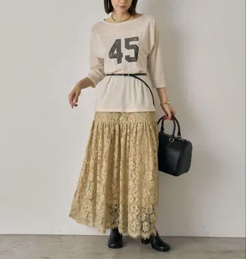 [ 새상품 ] Loungedress 빈티지 스타일 레이스 스커트