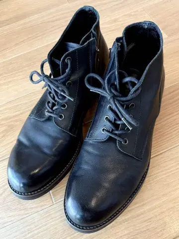 [ 새상품급 ] PADRONE 사이드 지퍼 가죽 처카 부츠 42 사이즈