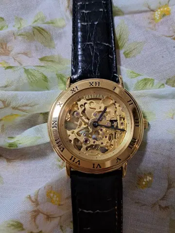 CITIZEN 8234A 스켈레톤 남성용 수동 와인딩 손목시계