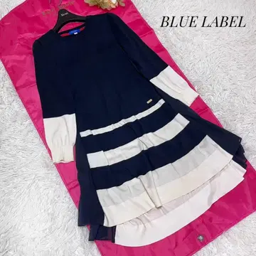 BLUE LABEL CRESTBRIDGE 보더 니트 원피스