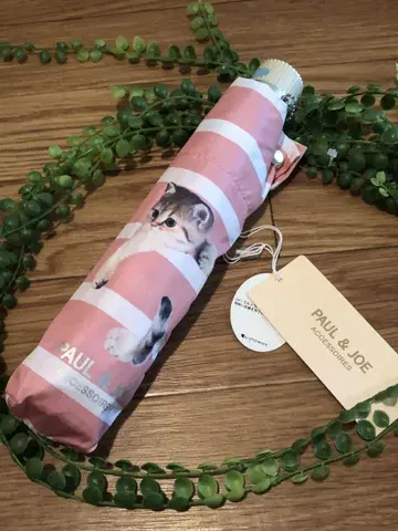 PAUL & JOE 고양이 프린트 접이식 우산