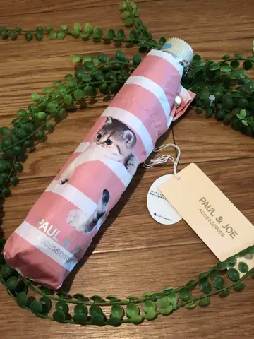 PAUL & JOE 고양이 프린트 접이식 우산