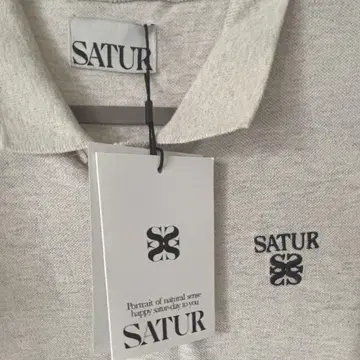 SATUR 그레이 반팔 폴로 원피스 신상