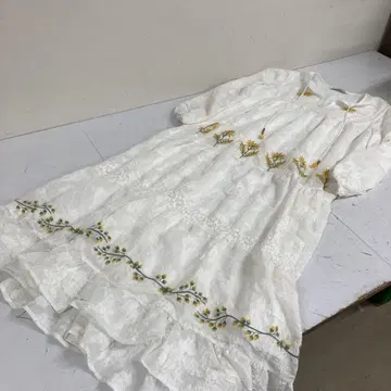 ZARA 자라 롱 원피스 긴팔 셔츠 원피스 M 사이즈 화이트