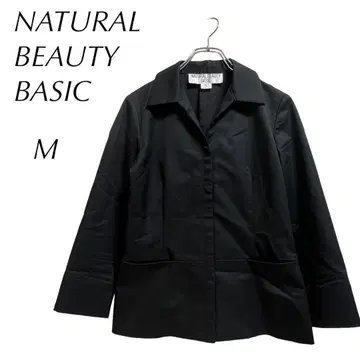 NATURAL BEAUTY BASIC 셔츠 자켓 (M) 스냅 버튼