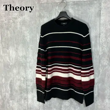 Theory 캐시미어 혼방 보더 니트 스웨터 XS