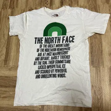 northface 티셔츠 화이트 90s 브라운 택 싱글 스티치