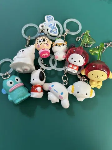 산리오 캐릭터즈 메지루시 액세서리 묶음 판매 산리오 마스코트