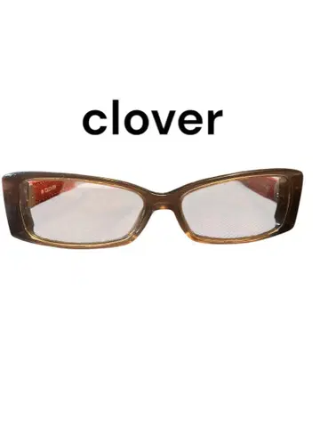 황실 납품 clover 안경 브라운 도수 없음 핸드메이드