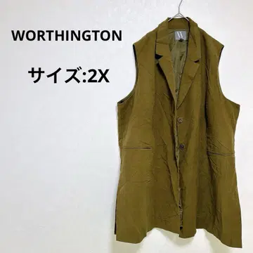 WORTHINGTON 슬리브리스 자켓 [2X] 올리브 브라운